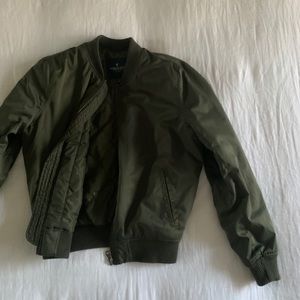 Green Bomber Jacket